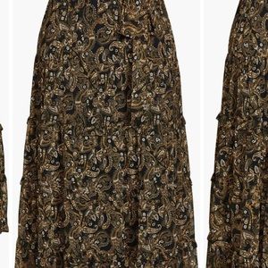 Plus size maxi skirt - city chic fall print